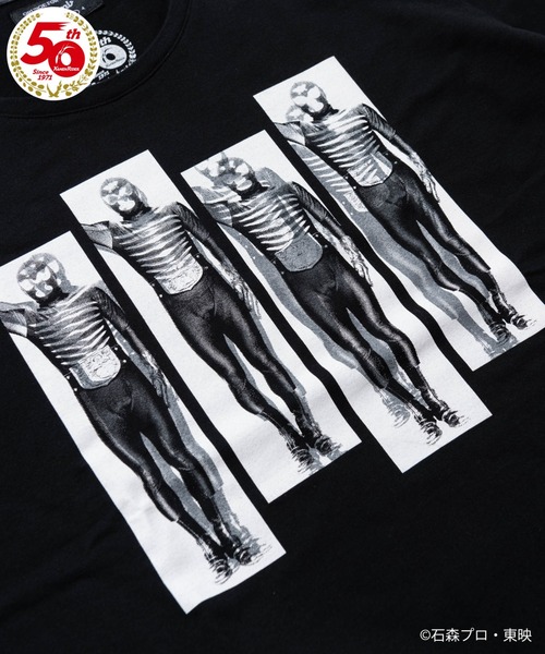 glamb(グラム)の「SHOCKER COMBATMAN T / ショッカーTシャツ【仮面ライダー50周年記念コラボレーション】(パーカー・メンズ・ブラック/ホワイト・1/3/2/4/0)」の11枚目の写真