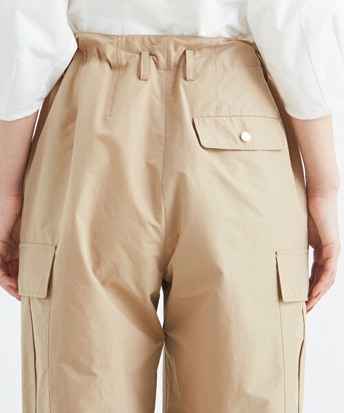 Aresense(アーセンス)の「Aresense/アーセンス TEXBRID高密度ストレッチカーゴパンツ(カーゴパンツ・レディース・ベージュ・フリ-)」の5枚目の写真