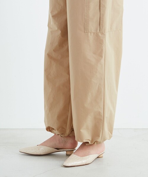 Aresense(アーセンス)の「Aresense/アーセンス TEXBRID高密度ストレッチカーゴパンツ(カーゴパンツ・レディース・ベージュ・フリ-)」の8枚目の写真