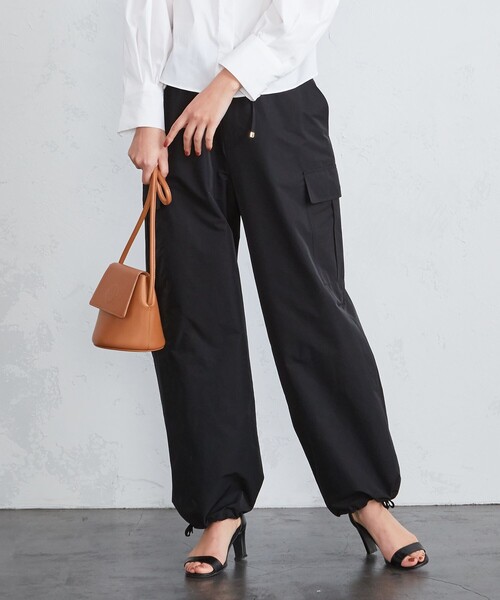 Aresense(アーセンス)の「Aresense/アーセンス TEXBRID高密度ストレッチカーゴパンツ(カーゴパンツ・レディース・ベージュ・フリ-)」の14枚目の写真