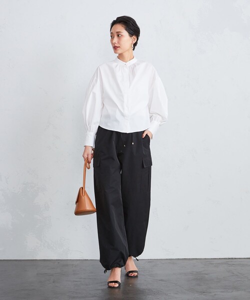 Aresense(アーセンス)の「Aresense/アーセンス TEXBRID高密度ストレッチカーゴパンツ(カーゴパンツ・レディース・ベージュ・フリ-)」の15枚目の写真