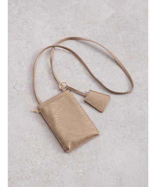 AMERICAN HOLIC（アメリカンホリック）の「キーケース付きスマホショルダー（ショルダーバッグ・レディース・ブラック/ベージュ/レッド/アイボリー・FREE）」の8枚目の写真