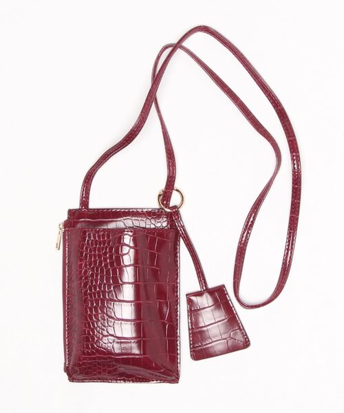 AMERICAN HOLIC（アメリカンホリック）の「キーケース付きスマホショルダー（ショルダーバッグ・レディース・ブラック/ベージュ/レッド/アイボリー・FREE）」の12枚目の写真