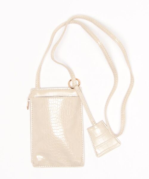 AMERICAN HOLIC（アメリカンホリック）の「キーケース付きスマホショルダー（ショルダーバッグ・レディース・ブラック/ベージュ/レッド/アイボリー・FREE）」の9枚目の写真