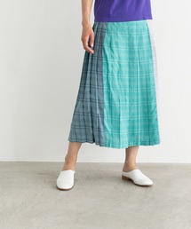 note et silence  | ◇【 AMB100貨 】RNチェックカラーコンビネーションプリーツスカート(スカート)