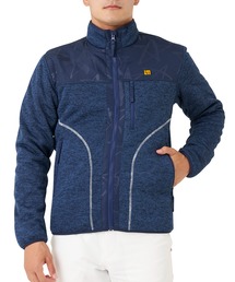 LOUDMOUTH/ラウドマウス ワンポイントロゴ ニットフリース ボア ブルゾン