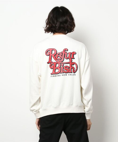 BACK NUMBER（バックナンバー）の「【BACK NUMBER】「RefurBish」 クルーネックトレーナー（スウェット・メンズ・パープル/オフホワイト/ネイビー・L/S/M/XL）」の7枚目の写真