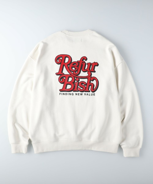 BACK NUMBER（バックナンバー）の「【BACK NUMBER】「RefurBish」 クルーネックトレーナー（スウェット・メンズ・パープル/オフホワイト/ネイビー・L/S/M/XL）」の14枚目の写真