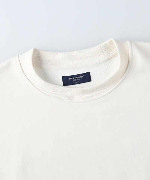 BACK NUMBER（バックナンバー）の「【BACK NUMBER】「RefurBish」 クルーネックトレーナー（スウェット・メンズ・パープル/オフホワイト/ネイビー・L/S/M/XL）」の8枚目の写真