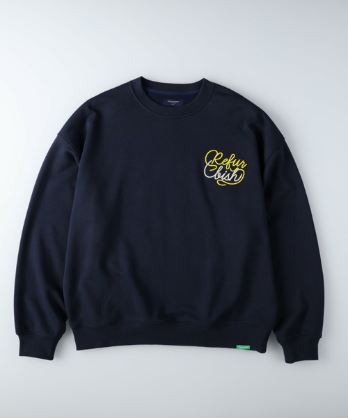 BACK NUMBER（バックナンバー）の「【BACK NUMBER】「RefurBish」 クルーネックトレーナー（スウェット・メンズ・パープル/オフホワイト/ネイビー・L/S/M/XL）」の19枚目の写真