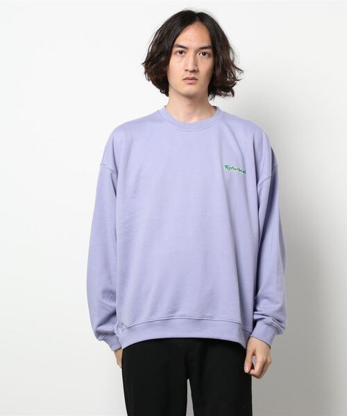 BACK NUMBER（バックナンバー）の「【BACK NUMBER】「RefurBish」 クルーネックトレーナー（スウェット・メンズ・パープル/オフホワイト/ネイビー・L/S/M/XL）」の12枚目の写真