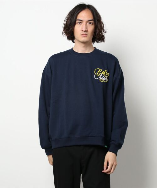 BACK NUMBER（バックナンバー）の「【BACK NUMBER】「RefurBish」 クルーネックトレーナー（スウェット・メンズ・パープル/オフホワイト/ネイビー・L/S/M/XL）」の11枚目の写真