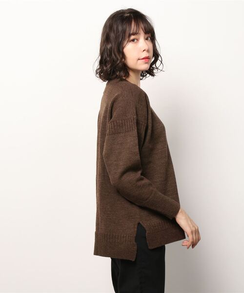 Vincent et Mireille(バンソンエミレイユ)の「VINCENT ET MIREILLE/ヴァンソン エ ミレイユ FISHERMANS SWEATER 8GG ニット(ニット/セーター・レディース・ブラック/ブラウン/アイボリー/ナチュラル・36)」の7枚目の写真