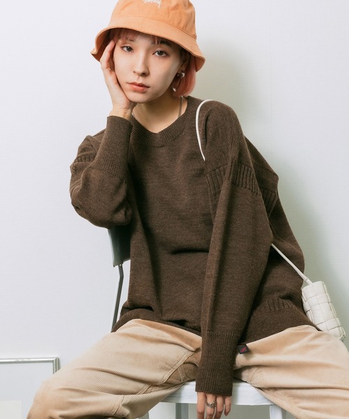 Vincent et Mireille(バンソンエミレイユ)の「VINCENT ET MIREILLE/ヴァンソン エ ミレイユ FISHERMANS SWEATER 8GG ニット(ニット/セーター・レディース・ブラック/ブラウン/アイボリー/ナチュラル・36)」の4枚目の写真