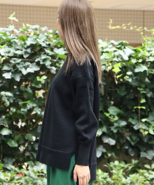 Vincent et Mireille(バンソンエミレイユ)の「VINCENT ET MIREILLE/ヴァンソン エ ミレイユ FISHERMANS SWEATER 8GG ニット(ニット/セーター・レディース・ブラック/ブラウン/アイボリー/ナチュラル・36)」の20枚目の写真