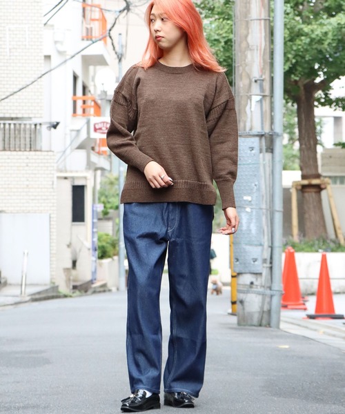 Vincent et Mireille(バンソンエミレイユ)の「VINCENT ET MIREILLE/ヴァンソン エ ミレイユ FISHERMANS SWEATER 8GG ニット(ニット/セーター・レディース・ブラック/ブラウン/アイボリー/ナチュラル・36)」の16枚目の写真