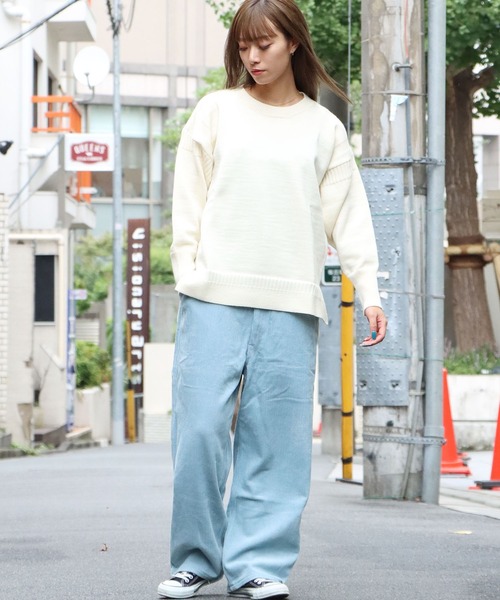 Vincent et Mireille(バンソンエミレイユ)の「VINCENT ET MIREILLE/ヴァンソン エ ミレイユ FISHERMANS SWEATER 8GG ニット(ニット/セーター・レディース・ブラック/ブラウン/アイボリー/ナチュラル・36)」の18枚目の写真