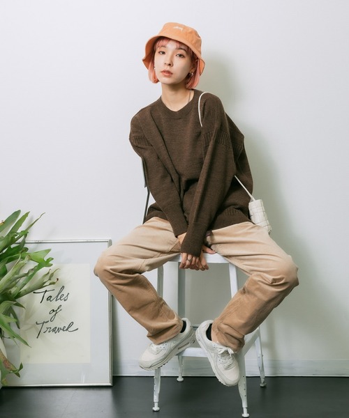 Vincent et Mireille(バンソンエミレイユ)の「VINCENT ET MIREILLE/ヴァンソン エ ミレイユ FISHERMANS SWEATER 8GG ニット(ニット/セーター・レディース・ブラック/ブラウン/アイボリー/ナチュラル・36)」の10枚目の写真