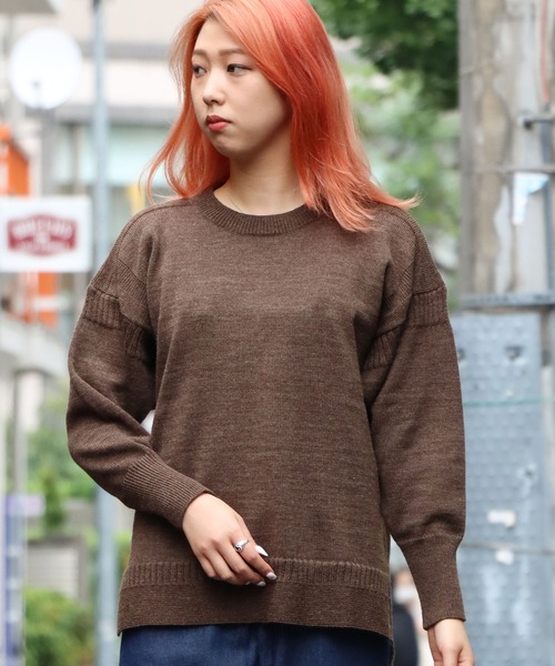 Vincent et Mireille(バンソンエミレイユ)の「VINCENT ET MIREILLE/ヴァンソン エ ミレイユ FISHERMANS SWEATER 8GG ニット(ニット/セーター・レディース・ブラック/ブラウン/アイボリー/ナチュラル・36)」の12枚目の写真