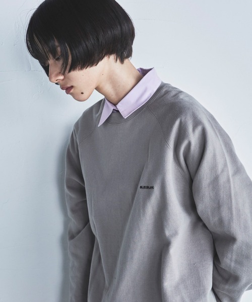 lautreamont BLEUBLANC（ロートレアモンブルーブラン）の「<lautreamont BLEUBLANC>スモールロゴ裏毛スウェット≪洗濯機で洗える≫（Tシャツ/カットソー・レディース・ネイビー/パープル/ブラウン・9号）」の14枚目の写真