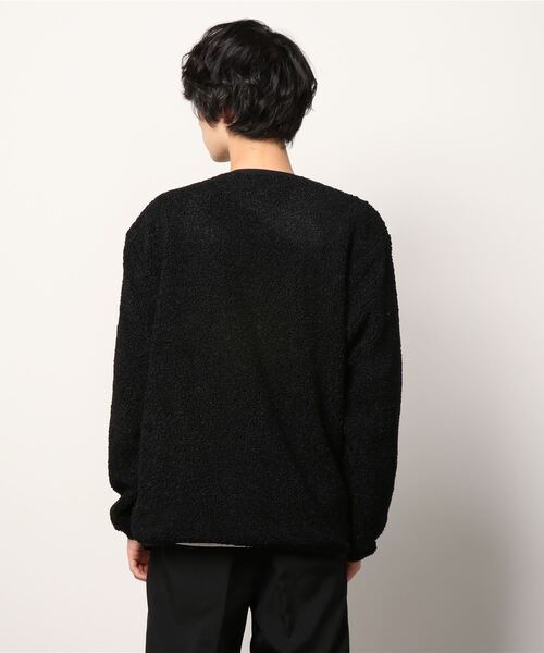 KANGOL(カンゴール)の「【KANGOL/カンゴール】プードルフリース ビッグシルエット ノーカラージャケット(ノーカラージャケット・メンズ・ブラック/ベージュ/アイボリー・MEDIUM/LARGE)」の6枚目の写真