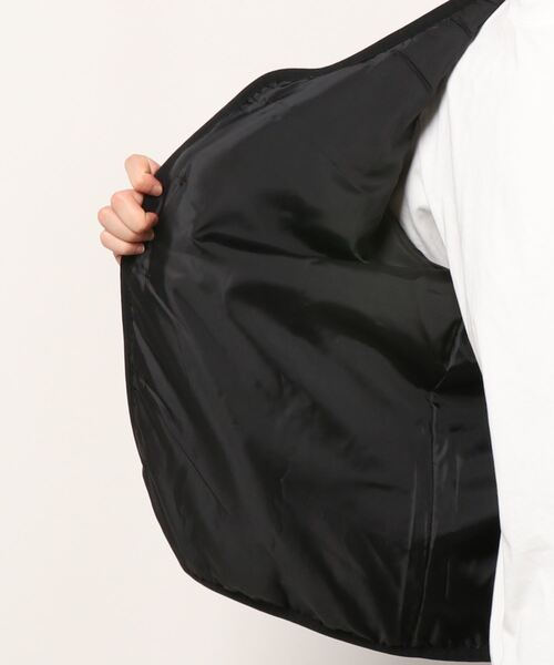 KANGOL(カンゴール)の「【KANGOL/カンゴール】プードルフリース ビッグシルエット ノーカラージャケット(ノーカラージャケット・メンズ・ブラック/ベージュ/アイボリー・MEDIUM/LARGE)」の5枚目の写真