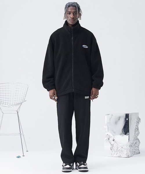 HARSH AND CRUEL（ハーシュアンドクルーエル）の「スタンドカラー ボアフリースジャケット HC21S58【Harsh and Cruel】（ブルゾン・メンズ・ブラック/ホワイト/ライトブルー・L/S/M/XL）」の19枚目の写真