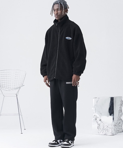 HARSH AND CRUEL（ハーシュアンドクルーエル）の「スタンドカラー ボアフリースジャケット HC21S58【Harsh and Cruel】（ブルゾン・メンズ・ブラック/ホワイト/ライトブルー・L/S/M/XL）」の21枚目の写真