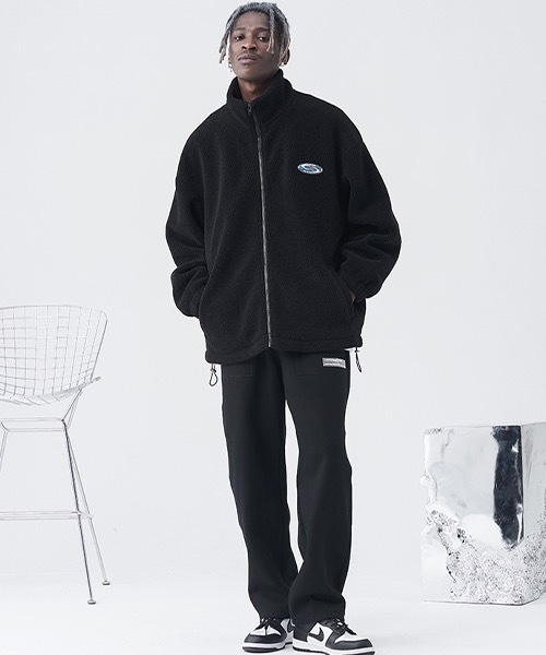 HARSH AND CRUEL（ハーシュアンドクルーエル）の「スタンドカラー ボアフリースジャケット HC21S58【Harsh and Cruel】（ブルゾン・メンズ・ブラック/ホワイト/ライトブルー・L/S/M/XL）」の20枚目の写真