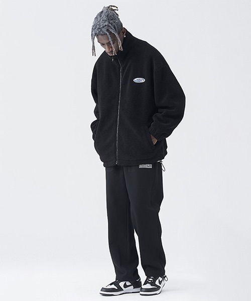 HARSH AND CRUEL（ハーシュアンドクルーエル）の「スタンドカラー ボアフリースジャケット HC21S58【Harsh and Cruel】（ブルゾン・メンズ・ブラック/ホワイト/ライトブルー・L/S/M/XL）」の10枚目の写真