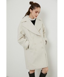 rienda | ルーズウールミックスピーコート(ピーコート)