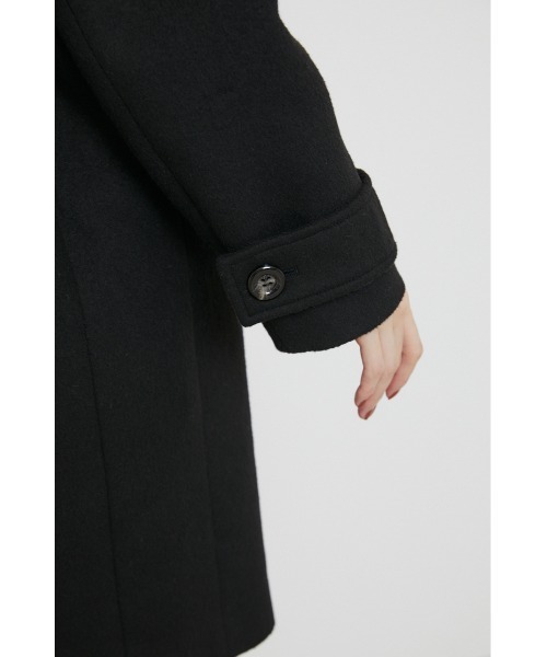 rienda（リエンダ）の「ルーズウールミックスピーコート（ピーコート・レディース・ブラック/ホワイト/ライトブラウン・MEDIUM/SMALL）」の7枚目の写真