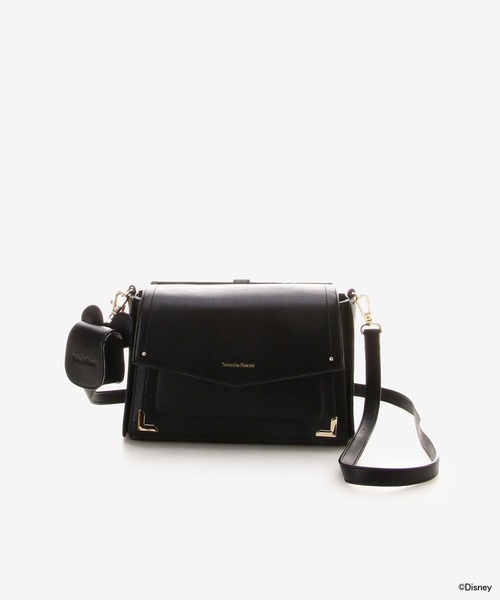 Samantha Thavasa(サマンサタバサ)の「「ミッキー&ミニー」コレクション AirPodsケース付きショルダーバッグ(ショルダーバッグ・レディース・ブラック/ピンクベージュ・FREE)」の2枚目の写真