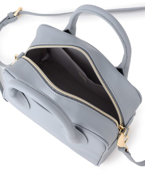 AG by aquagirl(エージーバイアクアガール)の「◆フェイクレザーボックスボストン【2WAY】(ボストンバッグ・レディース・オフホワイト/グレー/ネイビー・00)」の5枚目の写真