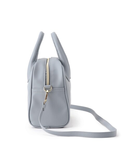 AG by aquagirl(エージーバイアクアガール)の「◆フェイクレザーボックスボストン【2WAY】(ボストンバッグ・レディース・オフホワイト/グレー/ネイビー・00)」の16枚目の写真