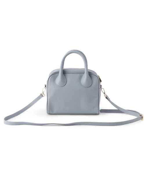 AG by aquagirl(エージーバイアクアガール)の「◆フェイクレザーボックスボストン【2WAY】(ボストンバッグ・レディース・オフホワイト/グレー/ネイビー・00)」の17枚目の写真