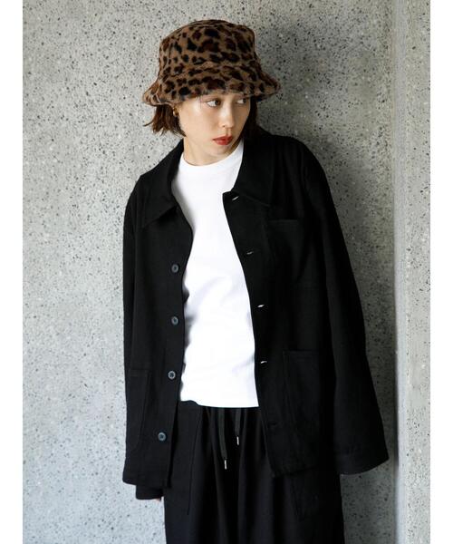 koe(コエ)の「ファーバケットハット*(キャップ・レディース・グレー/ブラック/ベージュ/アイボリー・FREE)」の14枚目の写真