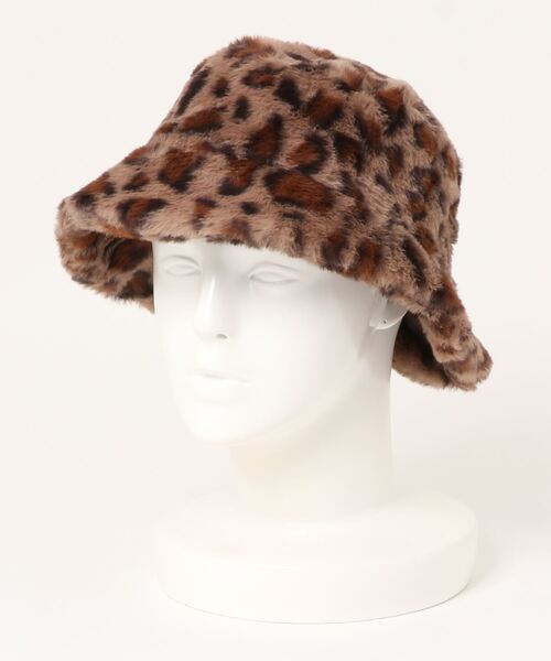 koe(コエ)の「ファーバケットハット*(キャップ・レディース・グレー/ブラック/ベージュ/アイボリー・FREE)」の8枚目の写真