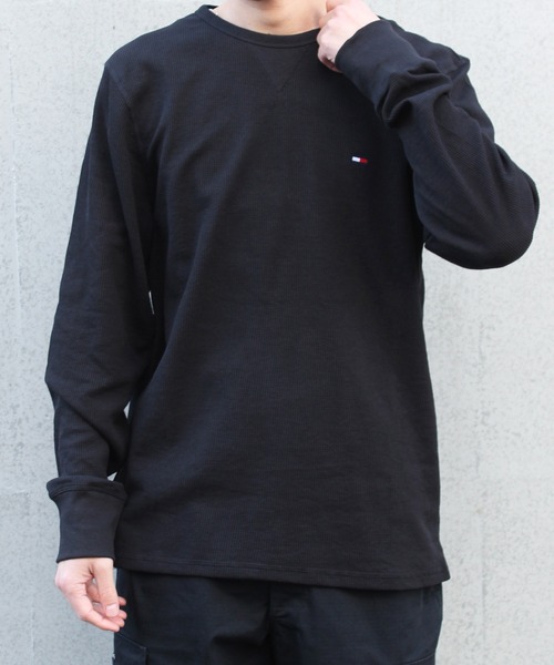 TOMMY HILFIGER(トミーヒルフィガー)の「【Tommy Hilfiger】トミーヒルフィガー Tシャツ 長袖 ロンT サーマル THERMAL LS TEE ロゴ 09T3585(Tシャツ/カットソー・メンズ・ホワイト/ブラック/グレー/レッド/アイボリー/ダークネイビー/ブラウン・S/M/L/XL/XXL)」の10枚目の写真