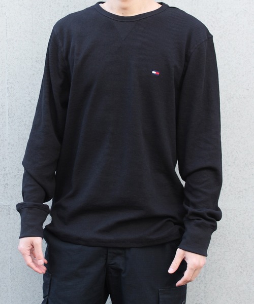 TOMMY HILFIGER(トミーヒルフィガー)の「【Tommy Hilfiger】トミーヒルフィガー Tシャツ 長袖 ロンT サーマル THERMAL LS TEE ロゴ 09T3585(Tシャツ/カットソー・メンズ・ホワイト/ブラック/グレー/レッド/アイボリー/ダークネイビー/ブラウン・S/M/L/XL/XXL)」の12枚目の写真