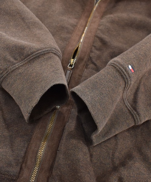 TOMMY HILFIGER（トミーヒルフィガー）の「【ヴィンテージ古着】TOMMY HILFIGER トミーヒルフィガー ニット ボアブルゾン（ブルゾン・メンズ・ブラウン・LARGE）」の4枚目の写真