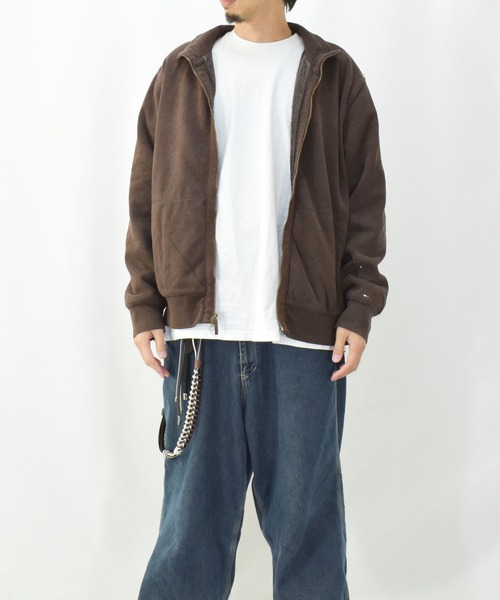 TOMMY HILFIGER（トミーヒルフィガー）の「【ヴィンテージ古着】TOMMY HILFIGER トミーヒルフィガー ニット ボアブルゾン（ブルゾン・メンズ・ブラウン・LARGE）」の7枚目の写真