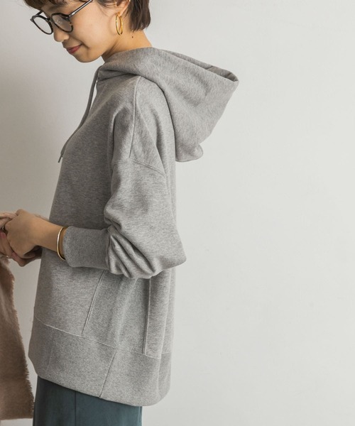 URBAN RESEARCH（アーバンリサーチ）の「ハイゲージ裏毛フーディー（Tシャツ/カットソー・レディース・グレー/オフホワイト・FREE）」の7枚目の写真