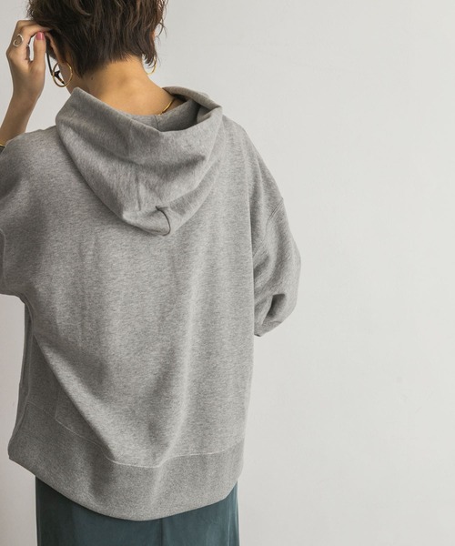 URBAN RESEARCH（アーバンリサーチ）の「ハイゲージ裏毛フーディー（Tシャツ/カットソー・レディース・グレー/オフホワイト・FREE）」の10枚目の写真