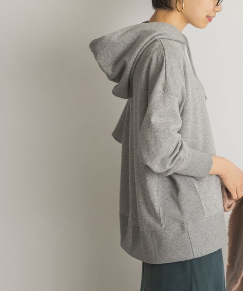 URBAN RESEARCH（アーバンリサーチ）の「ハイゲージ裏毛フーディー（Tシャツ/カットソー・レディース・グレー/オフホワイト・FREE）」の11枚目の写真