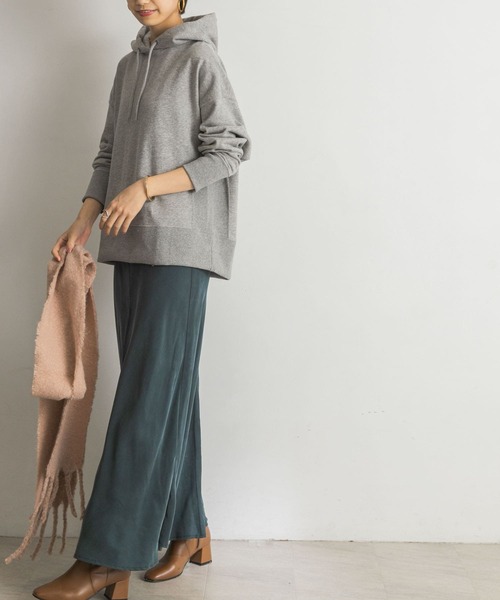 URBAN RESEARCH（アーバンリサーチ）の「ハイゲージ裏毛フーディー（Tシャツ/カットソー・レディース・グレー/オフホワイト・FREE）」の12枚目の写真