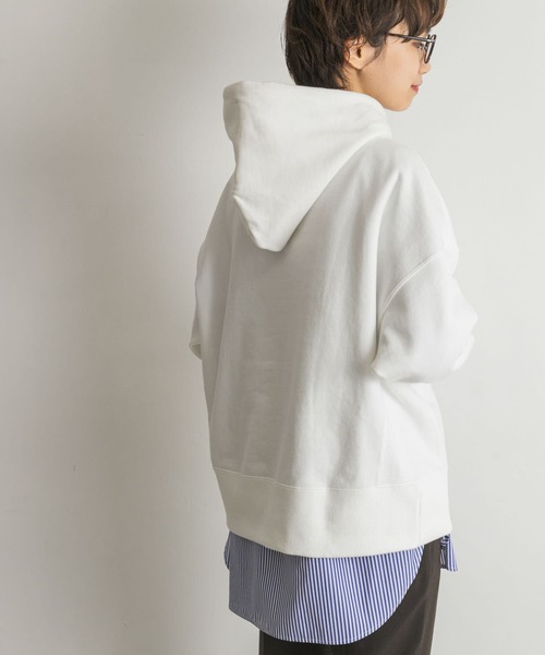 URBAN RESEARCH（アーバンリサーチ）の「ハイゲージ裏毛フーディー（Tシャツ/カットソー・レディース・グレー/オフホワイト・FREE）」の14枚目の写真