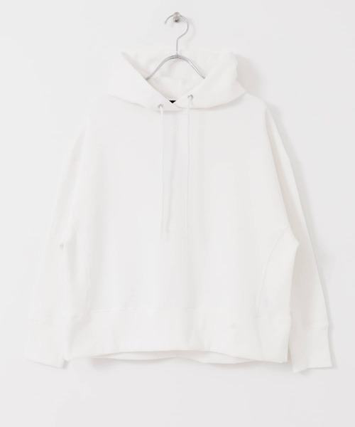 URBAN RESEARCH（アーバンリサーチ）の「ハイゲージ裏毛フーディー（Tシャツ/カットソー・レディース・グレー/オフホワイト・FREE）」の17枚目の写真