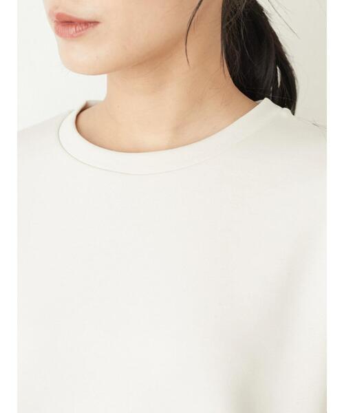 Green　Parks（グリーンパークス）の「ダンボールクッションショート丈プルオーバー＊（スウェット・レディース・サックスブルー/ブラック/ライトベージュ・FREE）」の9枚目の写真