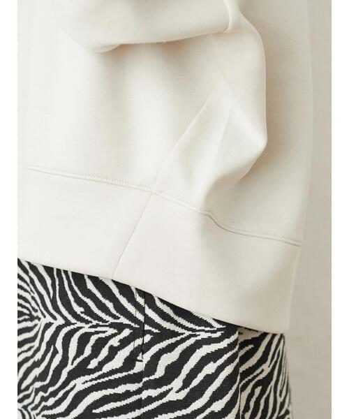 Green　Parks（グリーンパークス）の「ダンボールクッションショート丈プルオーバー＊（スウェット・レディース・サックスブルー/ブラック/ライトベージュ・FREE）」の11枚目の写真